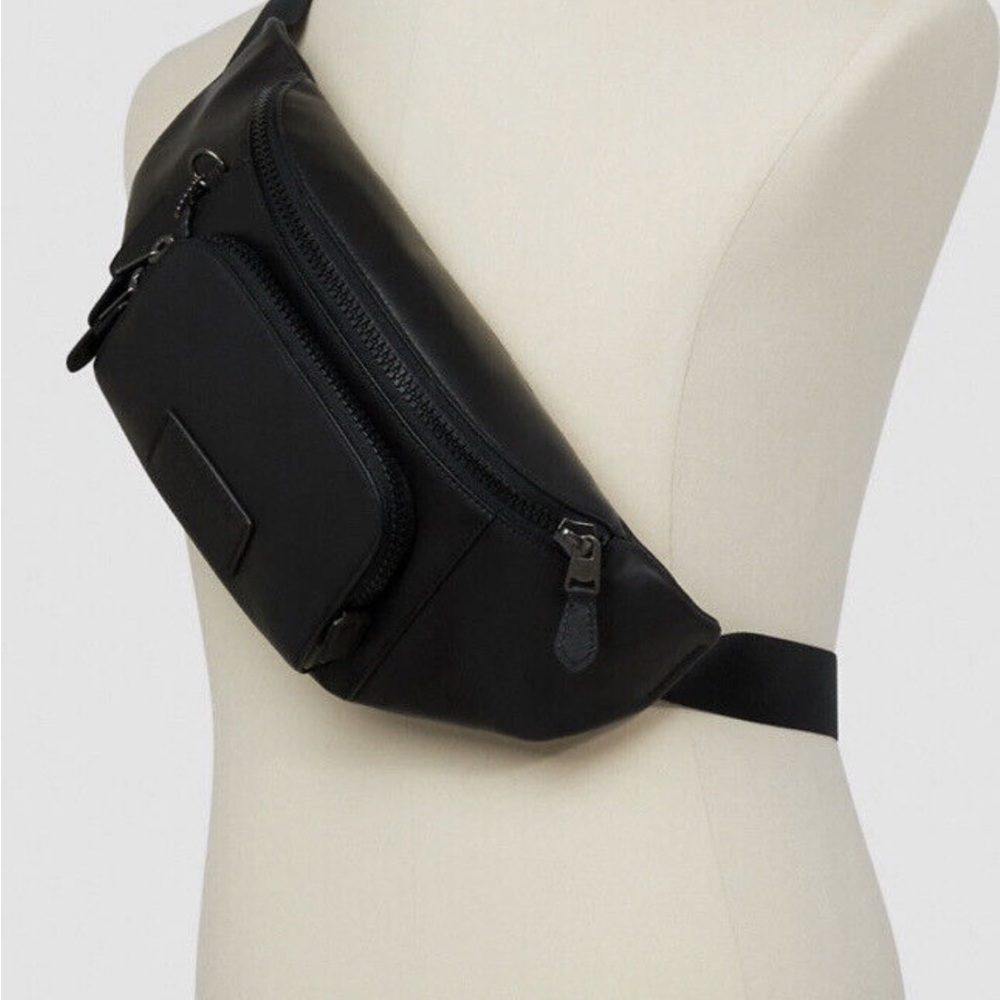 Coach Black Belt Bag with Adjustable Straps